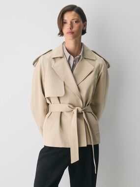 Aritzia Davis Cropped Trench Coat